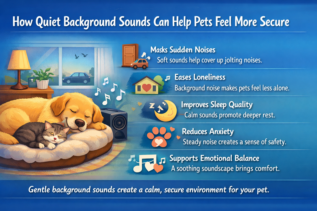 🐶 How Quiet Background Sounds Can Help Pets Feel More Secure