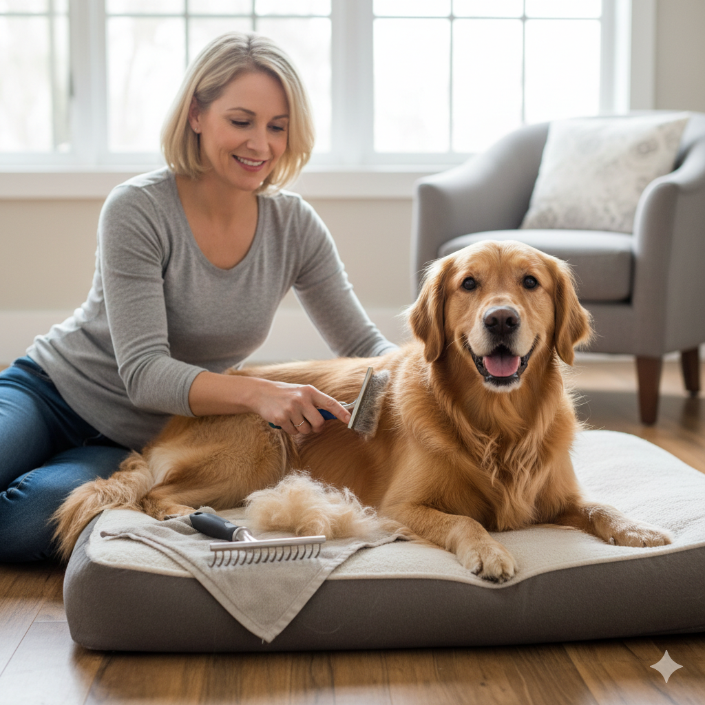 🐶 How the Right Grooming Brush Reduces Shedding and Skin Irritation