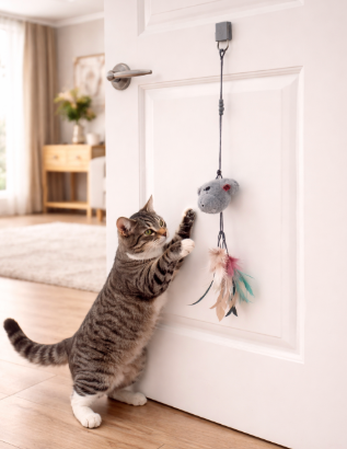 How Door Hanging Toys Keep Pets Entertained Without Taking Up Floor Space