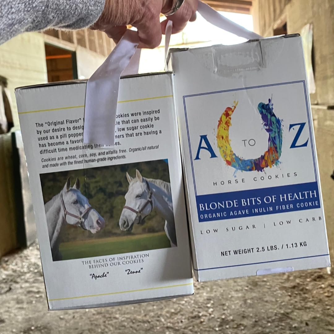 Horse Treats, Blonde Bits of Health, Low Carb/Sugar, A Softer Cookie, Wheat, Corn, Soy & Alfalfa Free, Made with Cinnamon & Agave, All Natural Ingredients, 4.5 lb