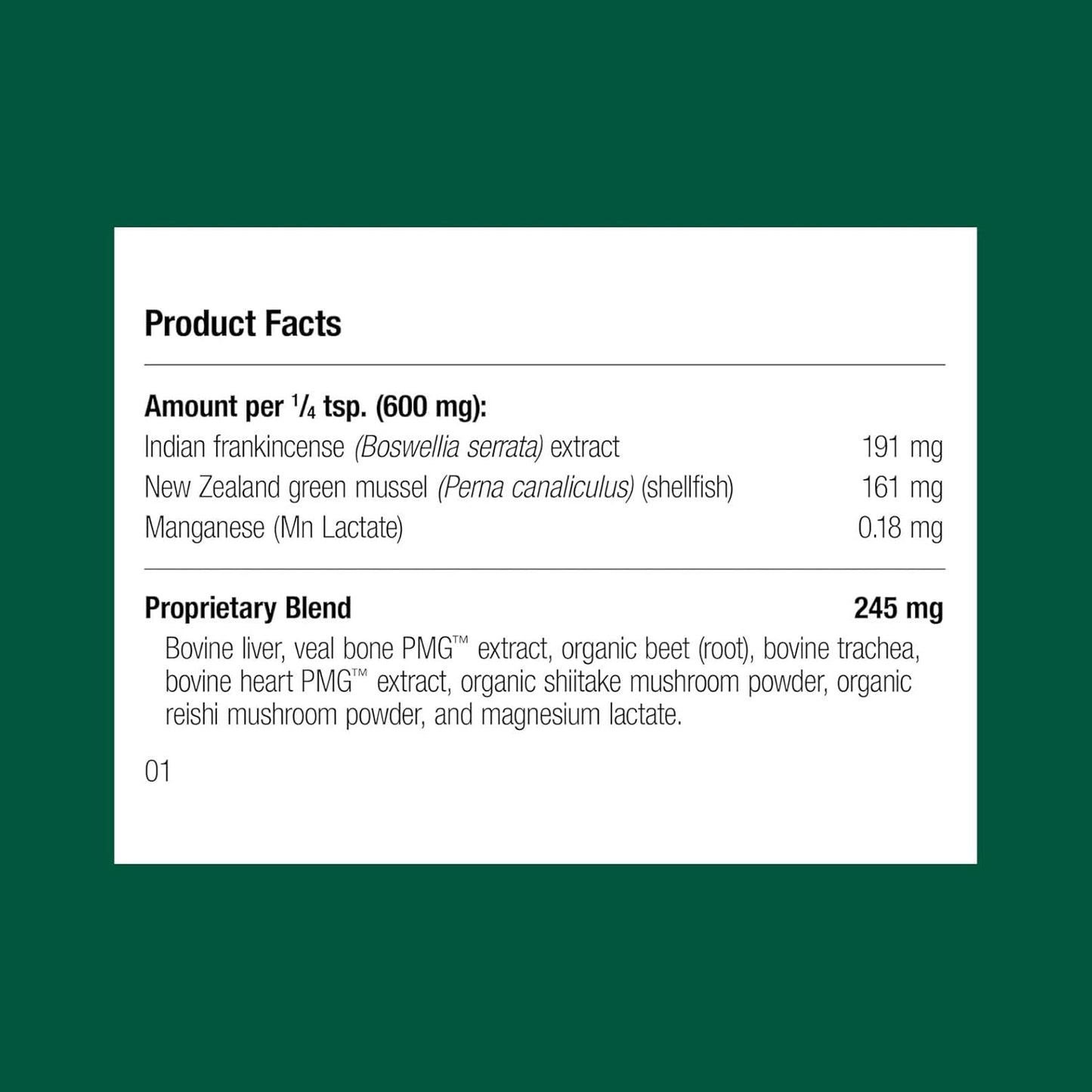 Standard Process Canine Musculoskeletal Support - Bone & Joint Health Formula for Pets - Canine Musculoskeletal Support Supplement - Supplement for Dogs to Aid Joint Comfort & Muscle Health - 120 g