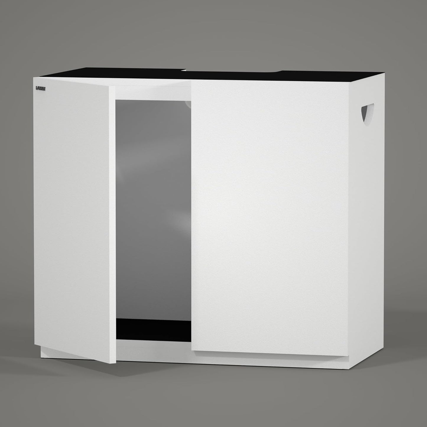 LANDEN Aquarium Stand and Cabinet, for up to 44Gal Tank, Fish Tank, Nano Foam Leveling Mat Included, Contemporary and Simple Design, Wooden Matte White Painted W35.5xD17.7xH31.49in (Stand Only)