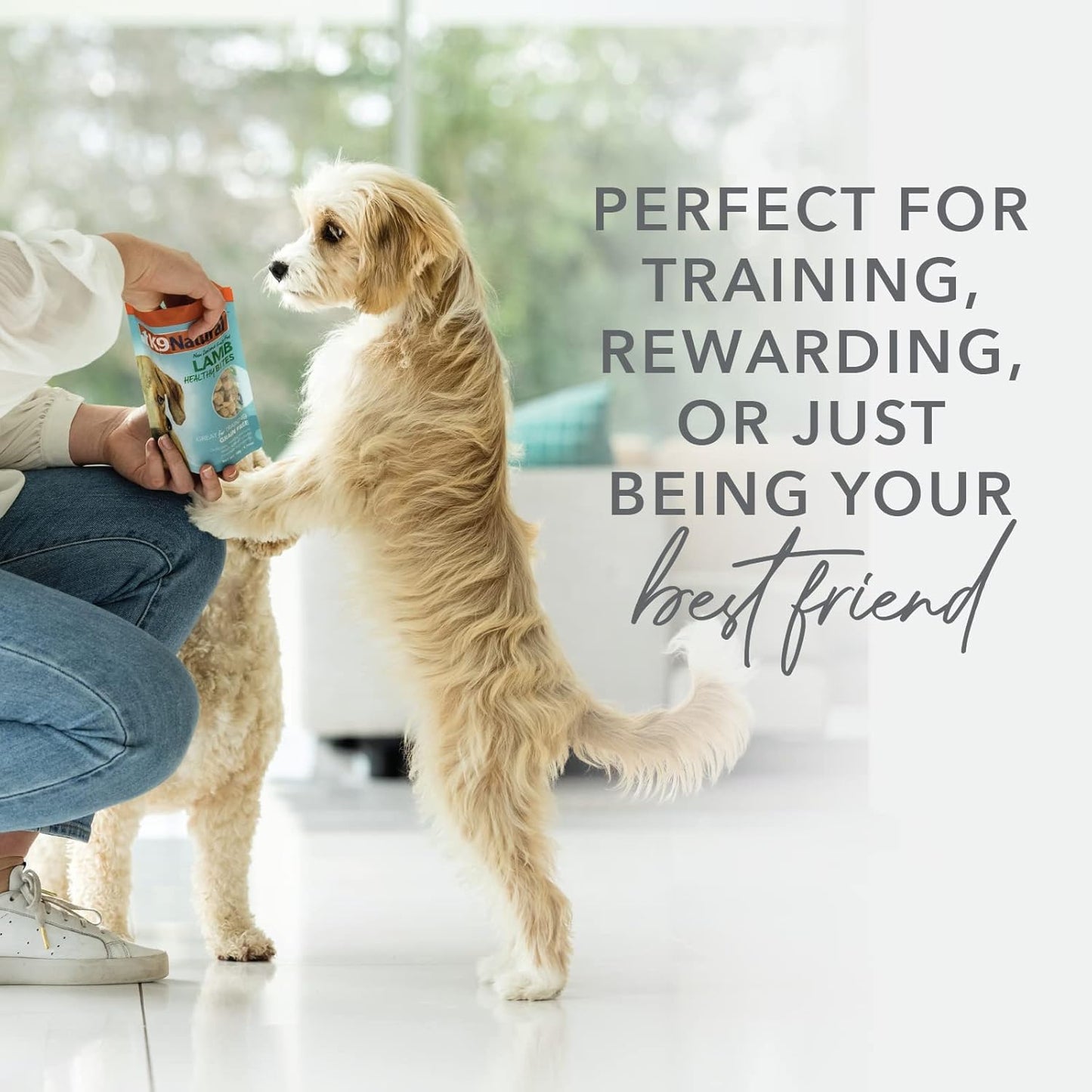 K9 Natural, Freeze-Dried Single Ingredient Dog Treats, High-Value, Low-Calorie Protein Bites for Active Dogs, Healthy Dog Training Treats, Grain-Free Reward, Lamb Lung, 1.76oz (Pack of 2)