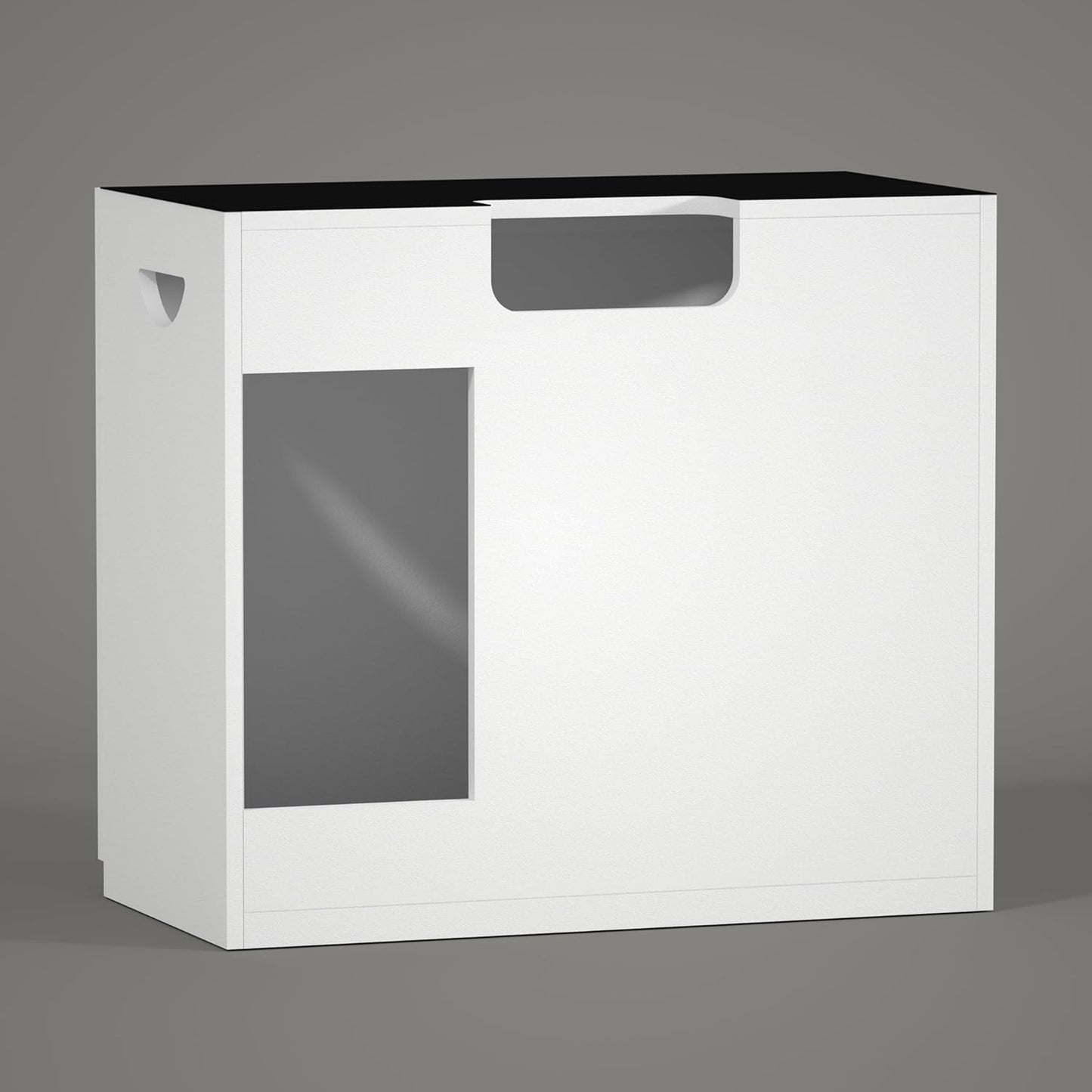 LANDEN Aquarium Stand and Cabinet, for up to 44Gal Tank, Fish Tank, Nano Foam Leveling Mat Included, Contemporary and Simple Design, Wooden Matte White Painted W35.5xD17.7xH31.49in (Stand Only)