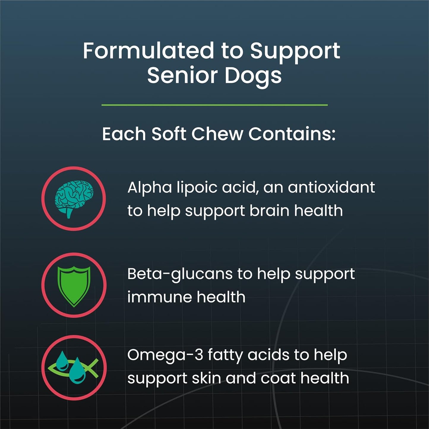 Nutramax Dasuquin Joint Health Supplement for Small to Medium Senior Dogs – for Immune Support, Skin & Coat Health, and Brain Health, 84 Soft Chews