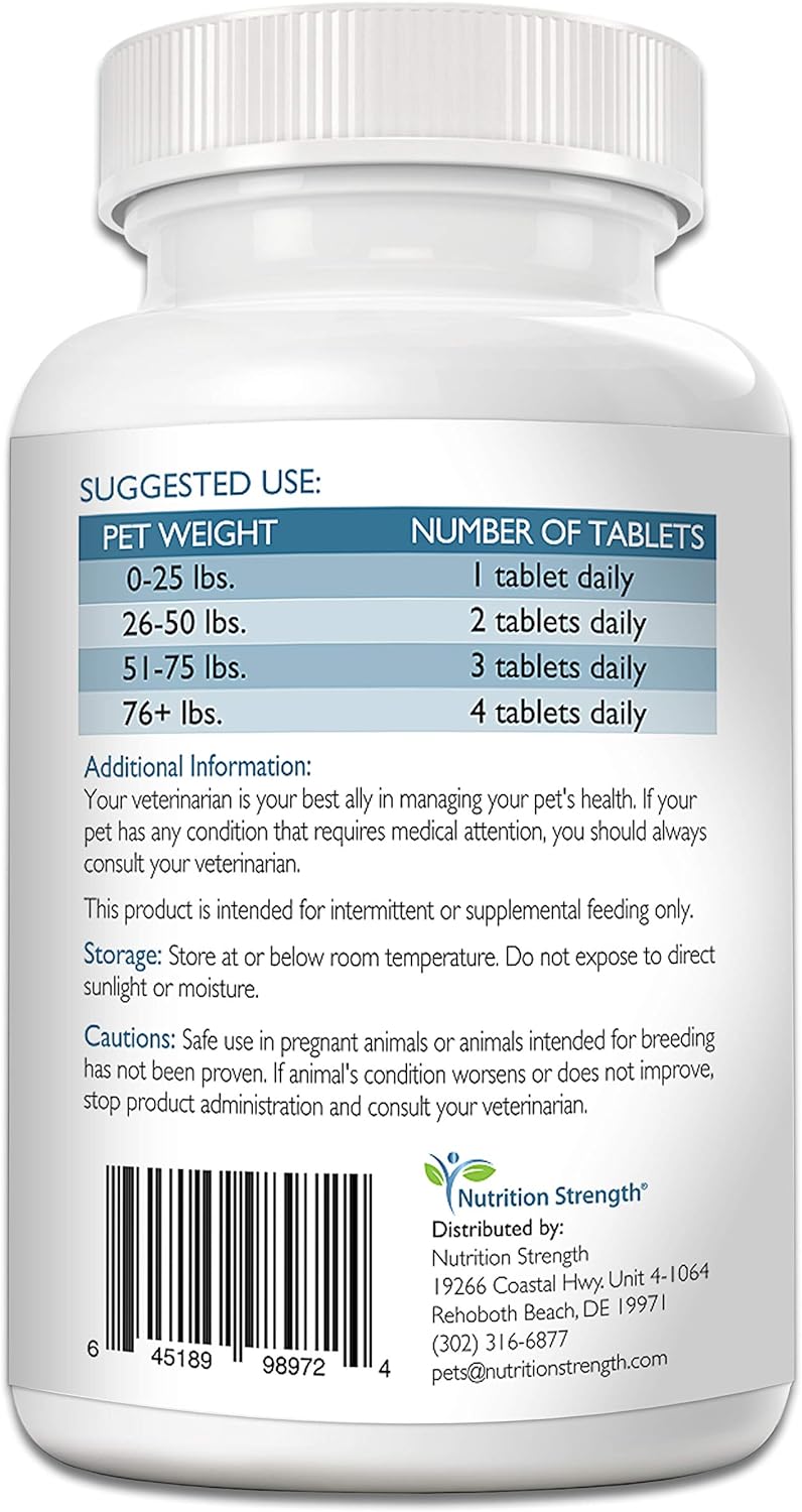 Vitamin E for Dogs, Promote Cardiovascular Health, Support Cell Membranes, Vitamin E Complex to Boost Dog Immune System Plus Zinc, Selenium, Folate, Salmon Oil, 120 Chewable Tablets
