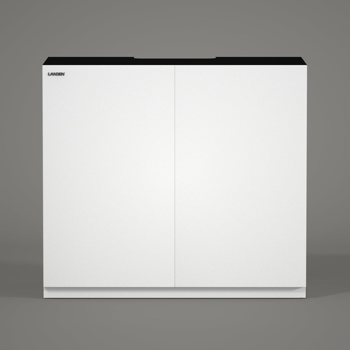 LANDEN Aquarium Stand and Cabinet, for up to 44Gal Tank, Fish Tank, Nano Foam Leveling Mat Included, Contemporary and Simple Design, Wooden Matte White Painted W35.5xD17.7xH31.49in (Stand Only)